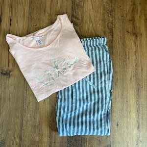 Victoria's Secret Shirt and Pant Sleep Set Size Small